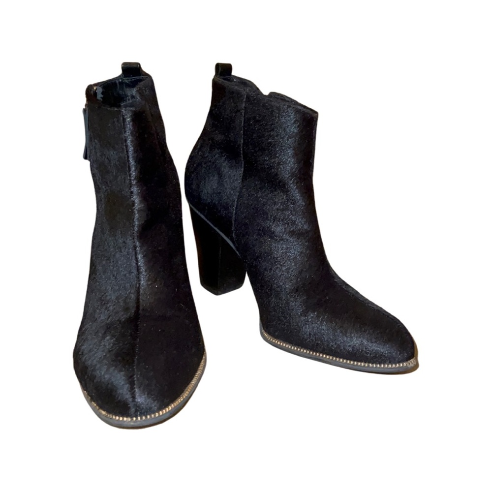 Black Cow Hyde Booties by Klub Nico